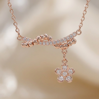 Elegant Crystal Bar Drop Necklace