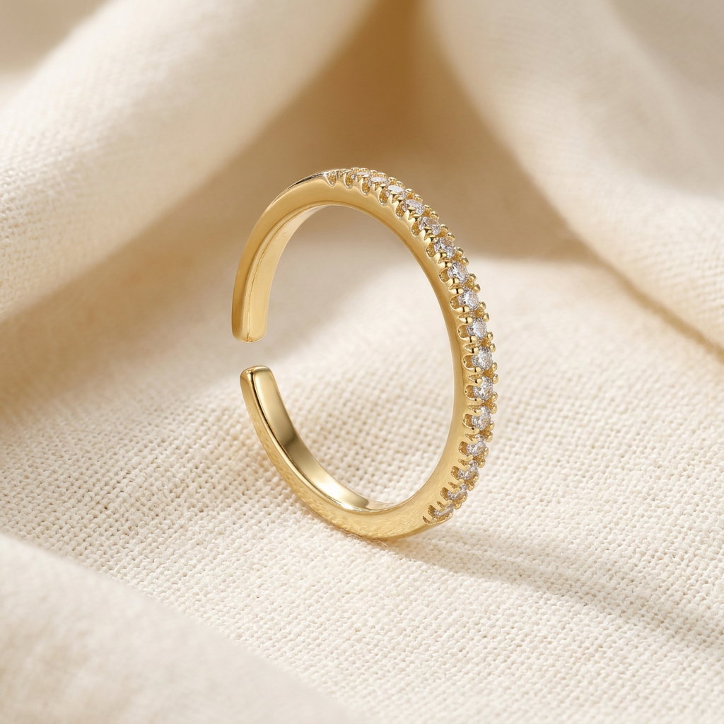 Adjustable Open-Cuff Band Ring
