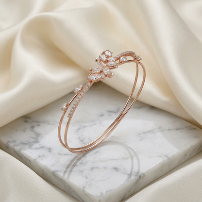 Butterfly Motif Split-Band Bracelet