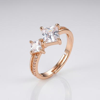 Designer Dual Stone Statement Ring