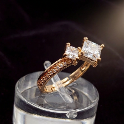 Designer Dual Stone Statement Ring