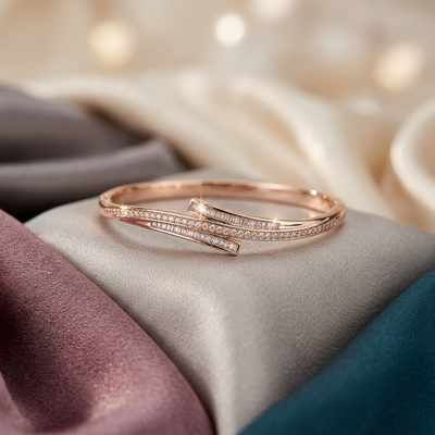 Radiant Overlap Bypass Bracelet
