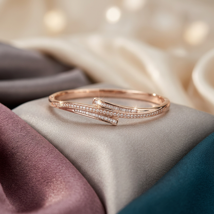 Radiant Overlap Bypass Bracelet