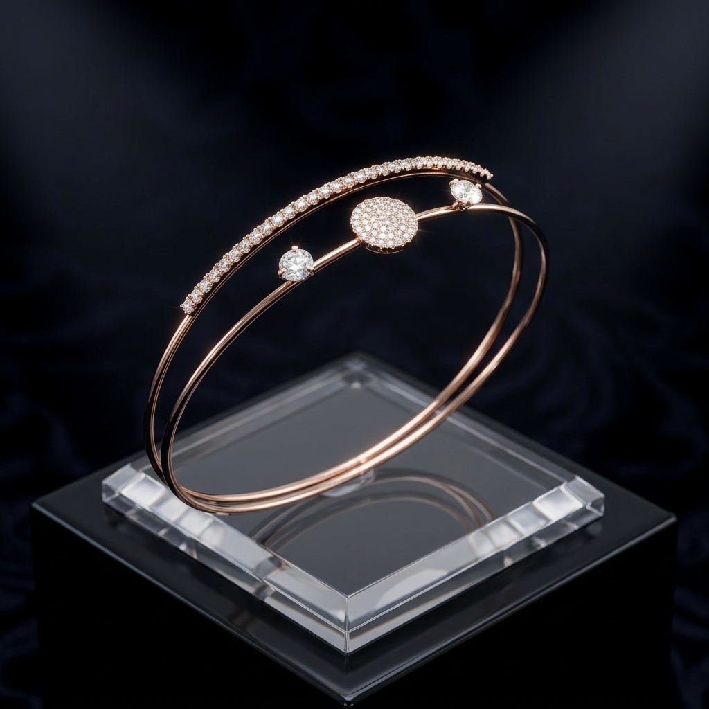 Minimalist Circle Bond Cuff Bracelet