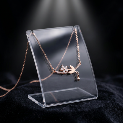 Modern Minimal Nature Motif Necklace
