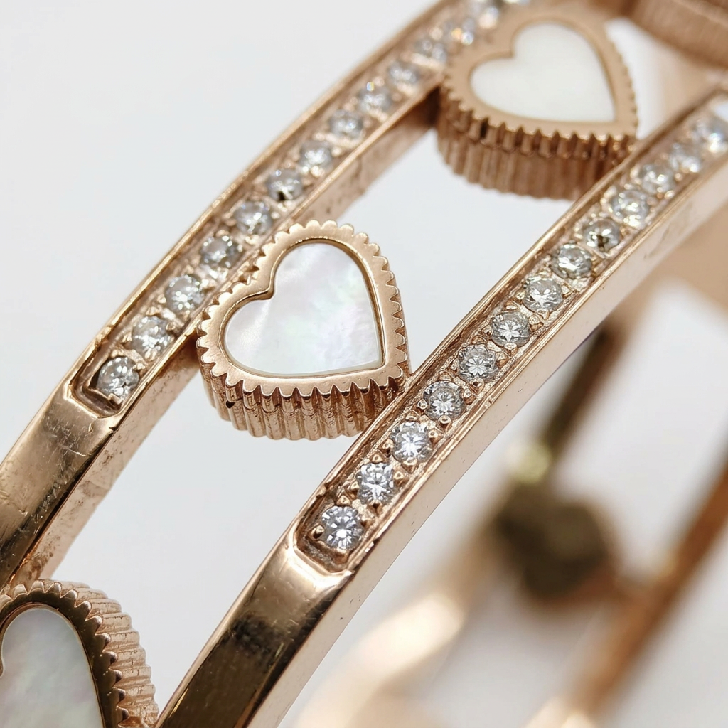 Elegant Heart Link Adjustable Bracelet