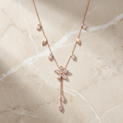 Minimalist Zircon Studded Mangalsutra with Teardrop Charms