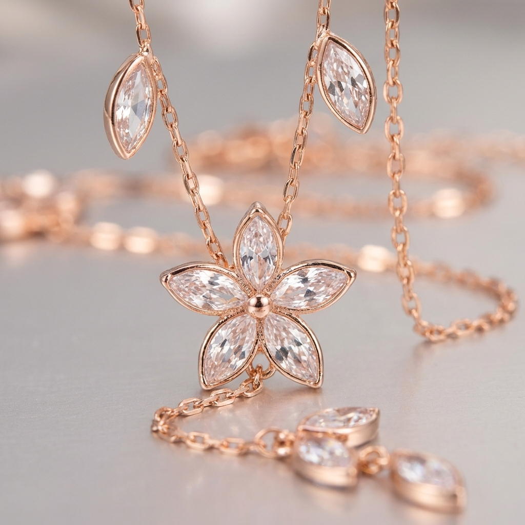 Minimalist Zircon Studded Mangalsutra with Teardrop Charms