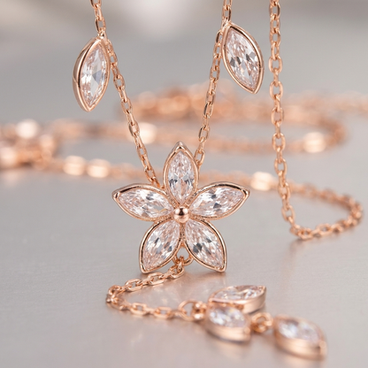 Minimalist Zircon Studded Mangalsutra with Teardrop Charms