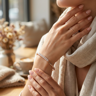 Minimalist Double Band Bracelet
