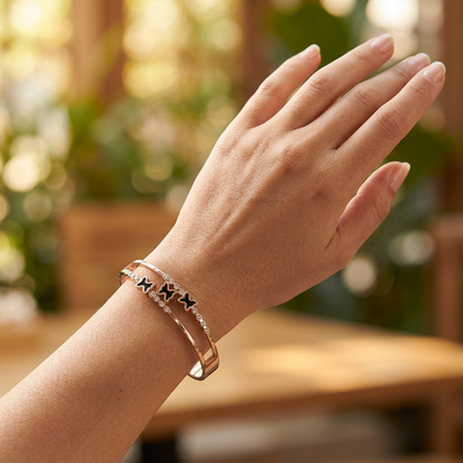 Triple Butterfly Openable Bracelet